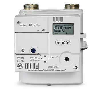 Диафрагменный счетчик газа ВК G4, G6ETe themis, с GPRS-модемом и электронной термокомпенсацией. Диафрагменный счетчик газа ВК G4, G6ETe themis, с GPRS-модемом и электронной термокомпенсацией.